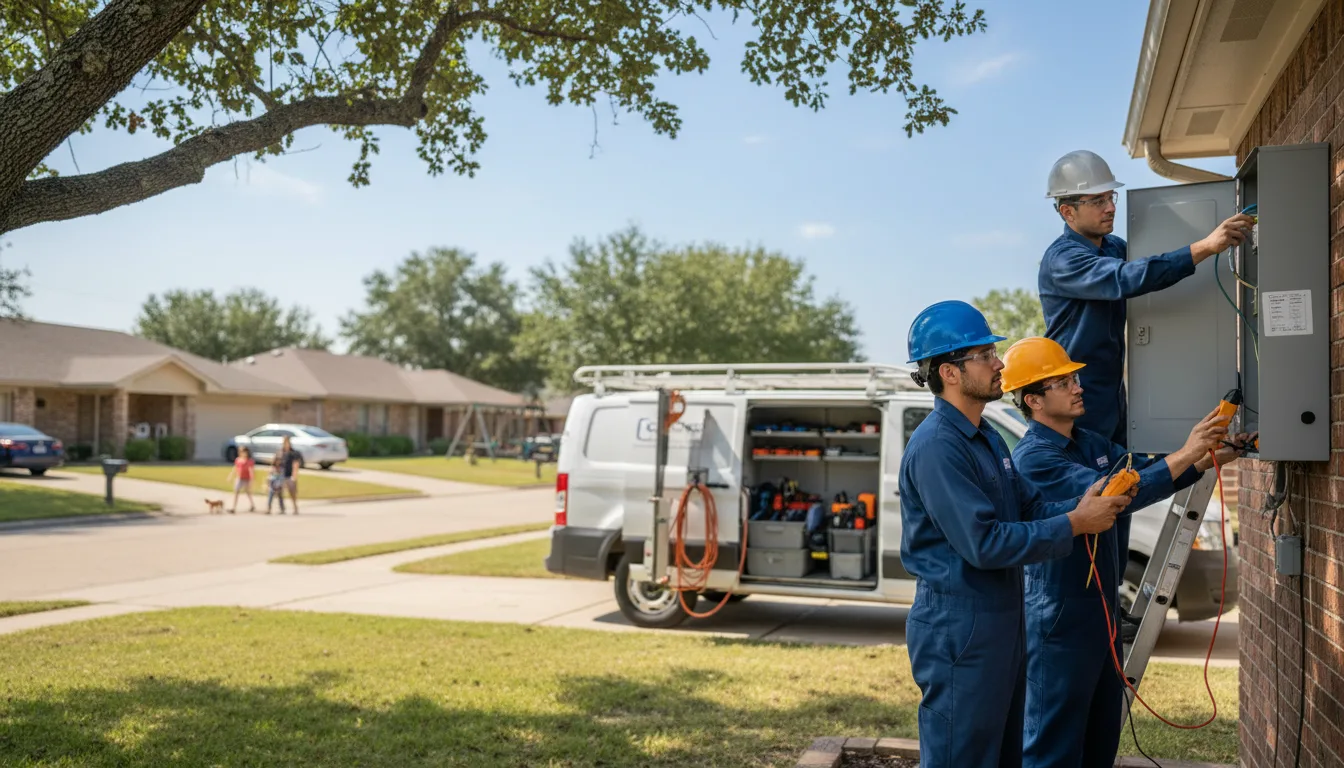 Certified electrician providing emergency electrical services in Ute, IA